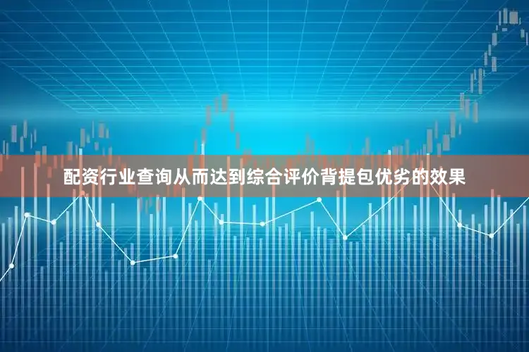 配资行业查询从而达到综合评价背提包优劣的效果